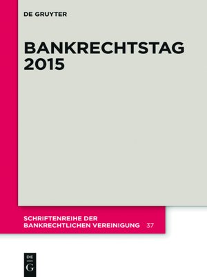 cover image of Bankrechtstag 2015